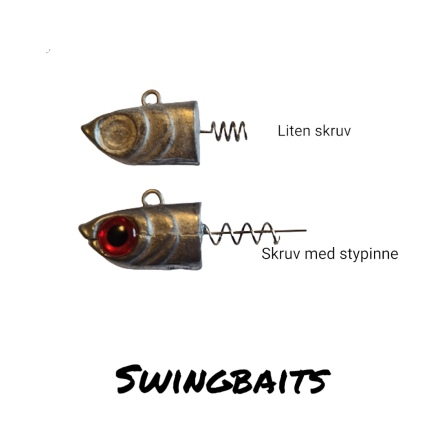 Jiggskalle med skruv